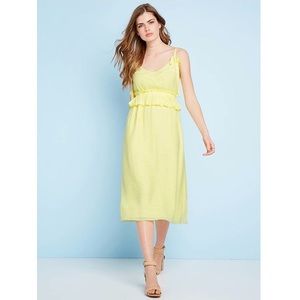 Guess Orlando ruffle midi dress